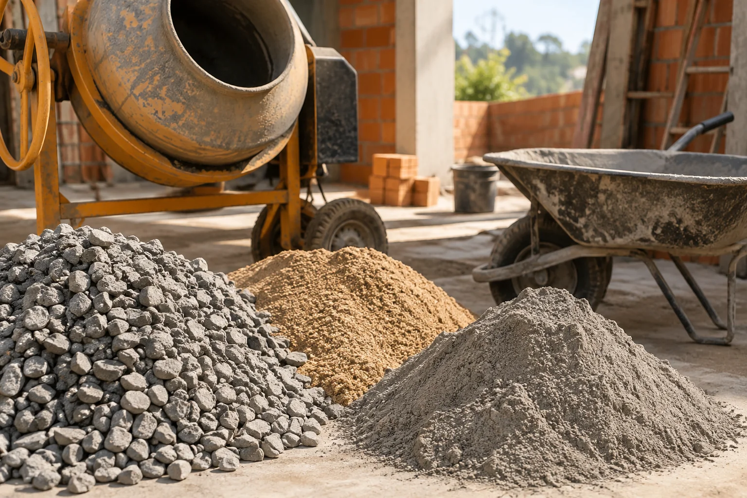 Como Calcular Traço de Concreto: Cimento, Areia e Brita por m³