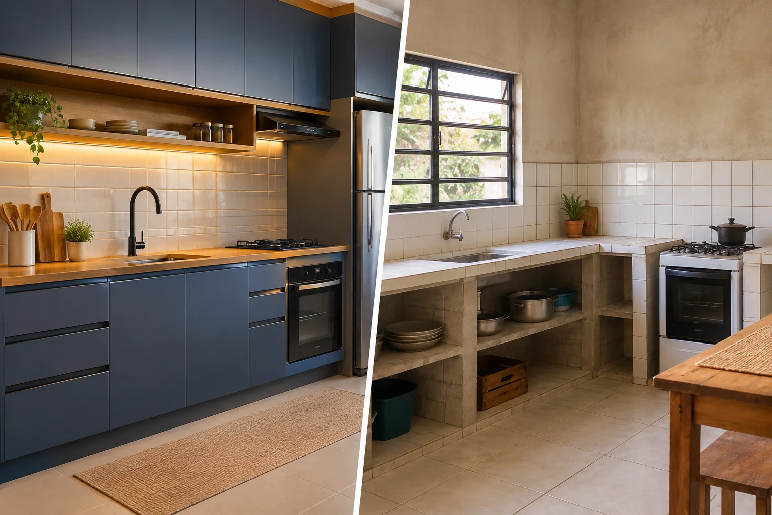 Cozinha Planejada ou Simples: Qual Compensa? Custos e Comparativo Completo